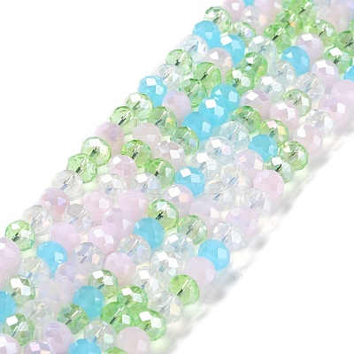 Glass Beads Strands EGLA-A034-M8mm-50-1