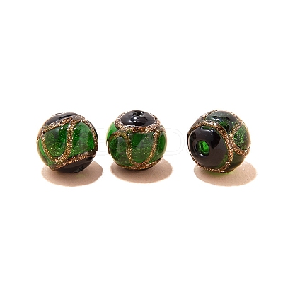 Handmade Gold Foil Lampworks Beads LS-PW-WG67DC5-01-1