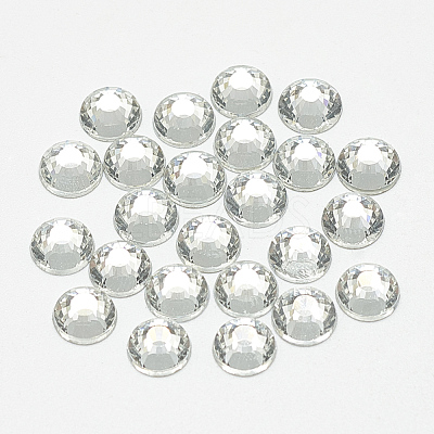 Flat Back Glass Rhinestone Cabochons RGLA-T090-SS34-01-1