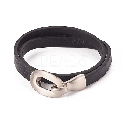 Imitation Leather Wrap Bracelets LS-BJEW-G620-F03-1