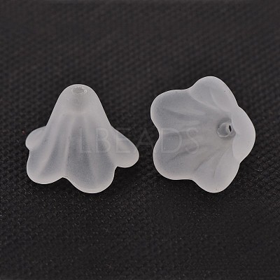 Frosted Acrylic Beads X-PL692-13-1
