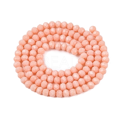 Opaque Solid Color Imitation Jade Glass Beads Strands EGLA-A044-P3mm-D33-1