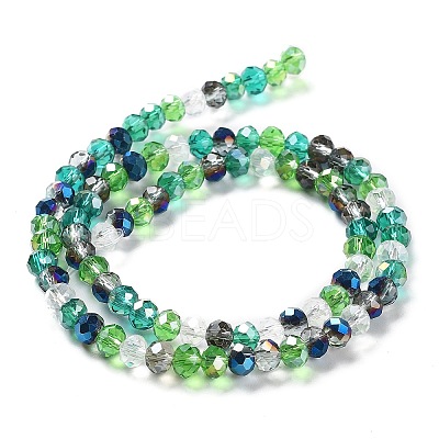 Glass Beads Strands EGLA-A034-M6mm-24-1