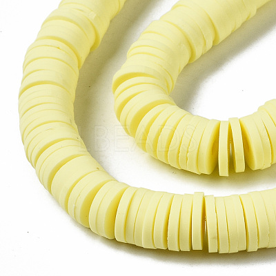 Handmade Polymer Clay Beads Strands CLAY-R089-8mm-147-1