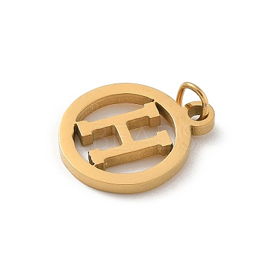 304 Stainless Steel Charms
with Jump Ring STAS-R001-02G-H-1