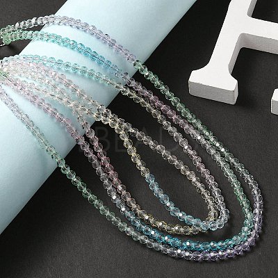 Bling Glass Round Beaded Necklace for Women NJEW-PH01490-01-1