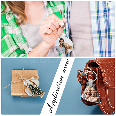 Sublimation Double-Sided Blank MDF Keychains KEYC-GA0001-38-1