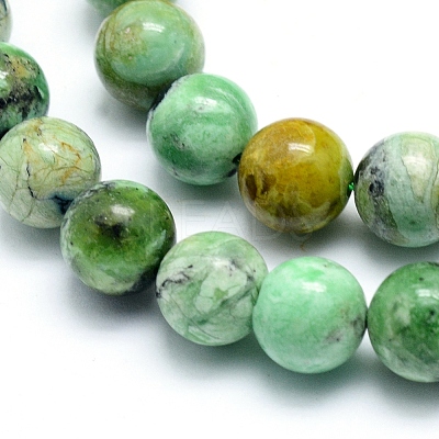 Natural Variscite Beads Strands G-G823-02-8mm-1