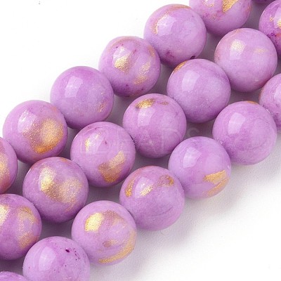 Natural Mashan Jade Beads Strands X-G-F670-A09-8mm-1
