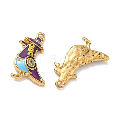 304 Stainless Steel Enamel Pendants STAS-L316-23G-06-1