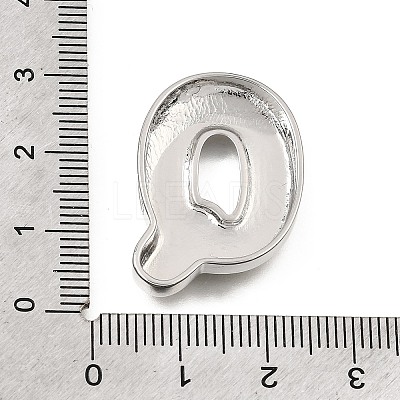 Brass Slide Charms KK-Z163-01P-Q-1