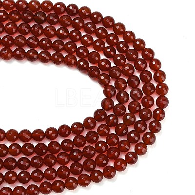 Natural Carnelian Beads Strands G-C280-B10-10mm-1