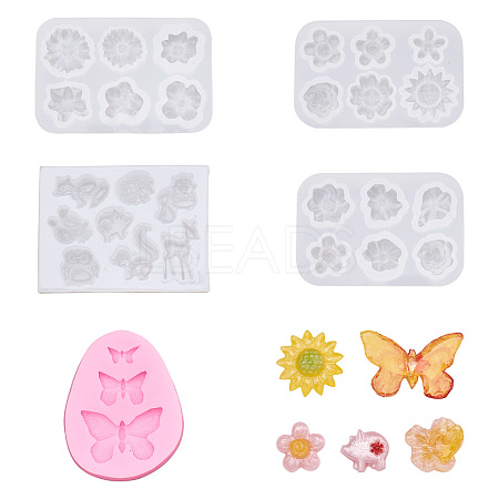  Jewelry 5Pcs 5 Style DIY Silicone Molds DIY-PJ0001-23-1