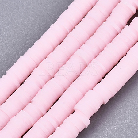 Handmade Polymer Clay Beads Strands CLAY-R089-6mm-125-1