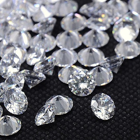 Diamond Shape Grade AAA Cubic Zirconia Cabochons X-ZIRC-J013-01-1.75mm-1
