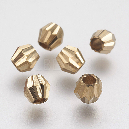 Faceted Brass Beads LS-KK-F736-05C-1
