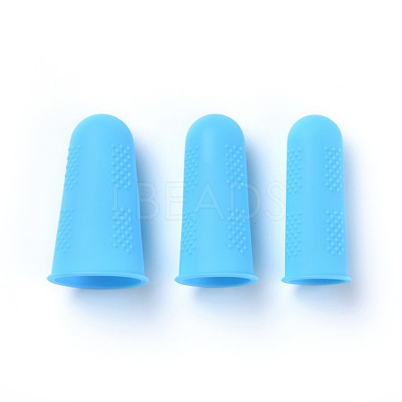 Silicone Finger Protector AJEW-WH0087-03D-1