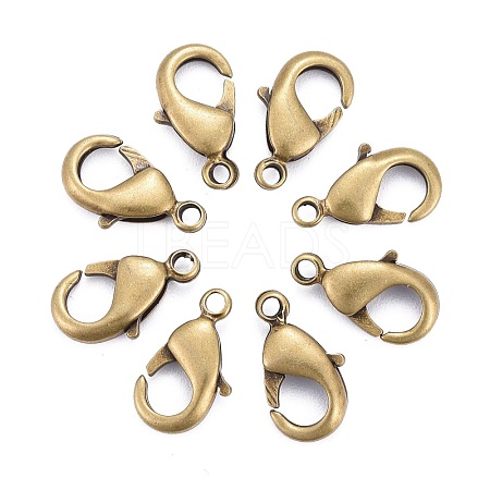 Antique Bronze Brass Lobster Claw Clasps X-KK-902-AB-NF-1