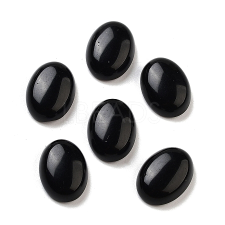 Natural Obsidian Cabochons G-G145-01B-51-1