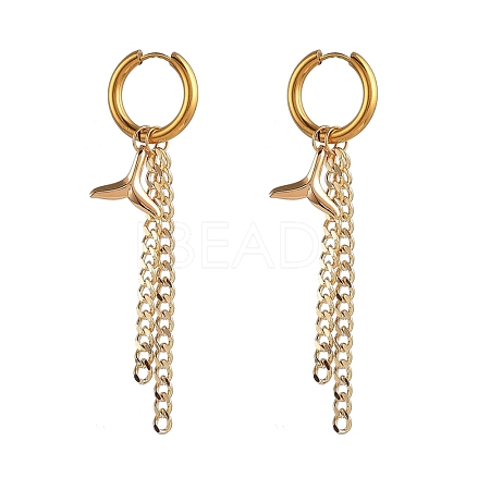 304 Stainless Steel Huggie Hoop Earrings EJEW-JE04226-01-1