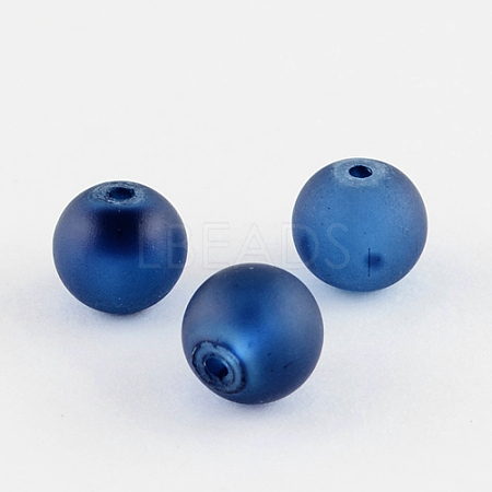 Baking Paint Transparent Glass Bead Strands GLAA-S031-12mm-31-1