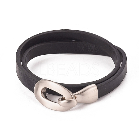 Imitation Leather Wrap Bracelets LS-BJEW-G620-F03-1