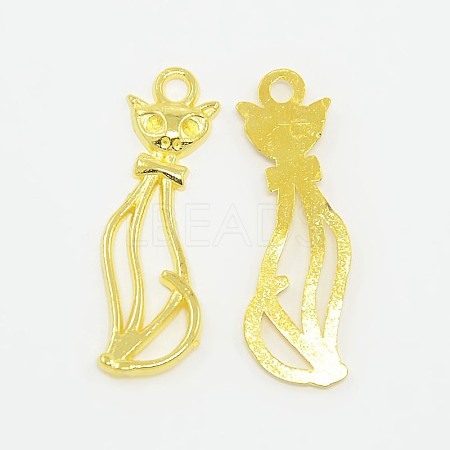 Tibetan Style Alloy Kitten Pendants K0845012-1