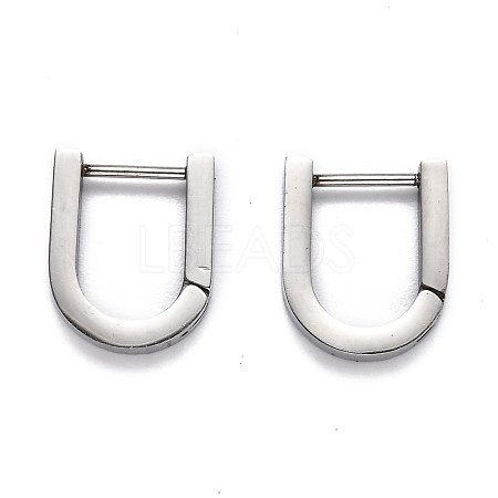 304 Stainless Steel Huggie Hoop Earrings STAS-H156-12A-P-1