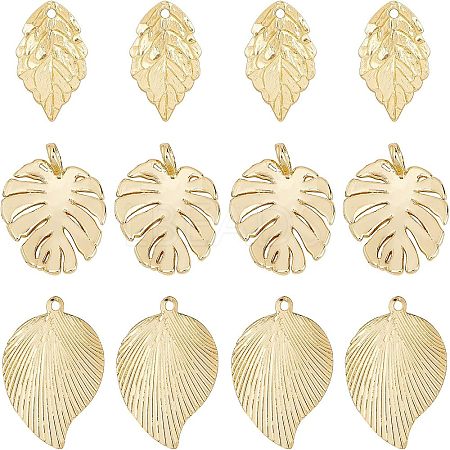 18Pcs 3 Style Brass Pendants KK-CA0001-48G-1