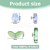 8 Bags 8 Colors Transparent Glass Beads GLAA-HS0001-24-2