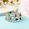 5-Loop Natural Mixed Stone Chip Beaded Wrap Bracelets for Women BJEW-JB01517-11-2