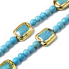 Synthetic Turquoise Beads Strands G-Q998-011-1