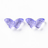 Transparent Spray Painted Glass Beads GLAA-S190-018A-06-2