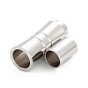 304 Stainless Steel Magnetic Clasps with Glue-in Ends STAS-P285-01P-2
