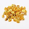 Brass Ear Nuts X-KK-M163-02G-NR-1