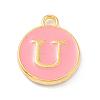 Golden Plated Alloy Enamel Charms ENAM-Q437-14U-1