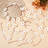2Pcs 2 Styles Cloth Flower Hippie Headband Floral Crown OHAR-CP0001-18A-4