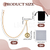 Aluminum Chain & Iron Clip Pocket Watch Chain HJEW-PH02063-2