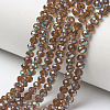 Electroplate Glass Beads Strands EGLA-A034-T6mm-J17-1