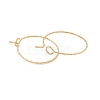 Ion Plating(IP) 316 Surgical Stainless Steel Hoop Earrings Findings STAS-D183-02G-01-2