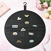 3Pcs 3 Styles Wall Mounted Brooch Jewelry Display Rolls ODIS-CJ0001-03-6