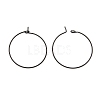 316L Surgical Stainless Steel Hoop Earring Findings STAS-D164-01B-3