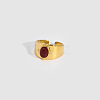 Oval Natural Carnelian Ring IR1864-1-1