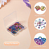 24Pcs 12 Style Rainbow Color Alloy Pendants FIND-TA0003-91-4