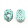 Synthetic Turquoise Cabochons X-G-R415-14x10-44-2