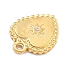 304 Stainless Steel Rhinestone Pendants STAS-R155-035B-G-2