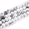Baking Paint Glass Beads Strands DGLA-N013-8mm-01-1