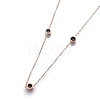 304 Stainless Steel Necklaces NJEW-E135-06RG-2