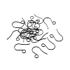 100Pcs Ion Plating(IP) 316 Stainless Steel French Earring Hooks JX138D-3