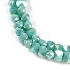 Electroplate Glass Beads Strands EGLA-B009-05A-08-2